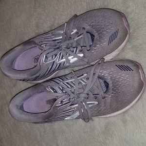 Brooks Adrenaline GTS 19 size 9.5 gray and lavender athletic shoes